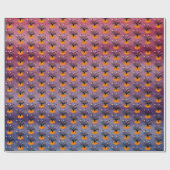 ハロウィンカボチャのジャックO'ランタンデッド・ツリー ラッピングペーパー (フラット)