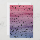 ハロウィンカボチャのジャックO'ランタンデッド・ツリー 招待状 (裏面)