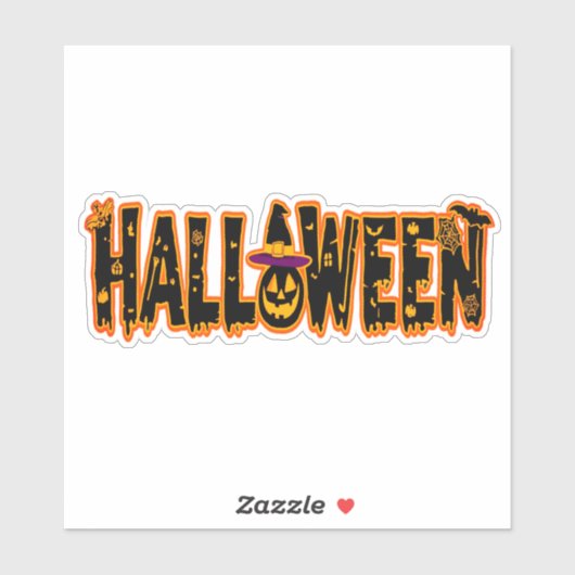 ハロウィンカボチャのステッカー シール (シート)