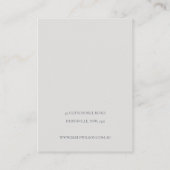 ハロウィンカボチャのスパイダーイヤリングネックレスディスプレイ 名刺 (裏面)