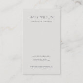 ハロウィンカボチャのスパイダーロゴネックレスディスプレイ 名刺 (裏面)