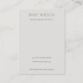 ハロウィンカボチャのスパイダーロゴヘアクリップディスプレイ 名刺 (裏面)