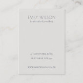 ハロウィンカボチャのスパイダーロゴ2イヤリングディスプレイ 名刺 (裏面)