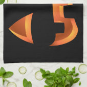 ハロウィンカボチャのタオルJack-O-Lanternティータオル キッチンタオル (折り畳み)