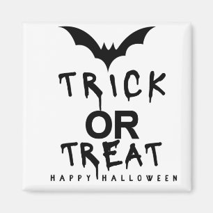 ハロウィンカボチャのトリックまたはおもしろい治療 マグネット