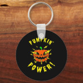 ハロウィンカボチャのパワー キーホルダー (正面)