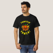 ハロウィンカボチャのパワー Tシャツ (正面フル)