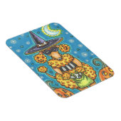 ハロウィンカボチャのプードル、ドッグマグネット マグネット (右側)