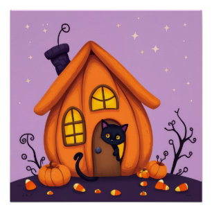 ハロウィンカボチャのポスター – かわいい&おもしろい ポスター