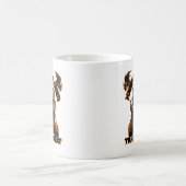 ハロウィンカボチャのモンスタートラック不気味Nig幽霊のよく出る コーヒーマグカップ (中央)