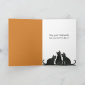 ハロウィンカボチャの子猫 カード (内部)