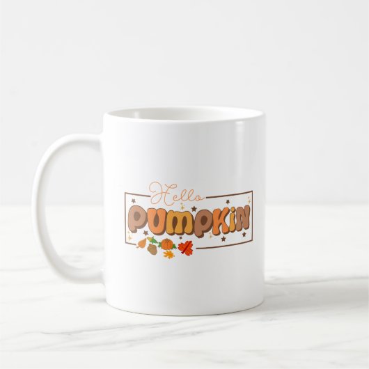ハロウィンカボチャの感謝祭 コーヒーマグカップ (左)