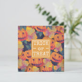 ハロウィンカボチャの衣装パーティー | 招待状 (スタンド正面)