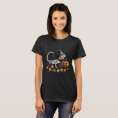ハロウィンカボチャの魔女トカゲ Tシャツ (正面フル)