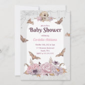 ハロウィンカボチャスカルベビーシャワー招待状 招待状 (正面)