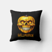ハロウィンカボチャスカル クッション (裏面)