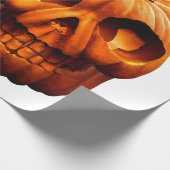 ハロウィンカボチャスカル ラッピングペーパー (角)