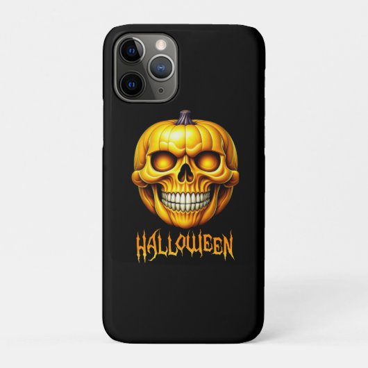 ハロウィンカボチャスカル Case-Mate iPhoneケース (裏)