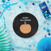 ハロウィンカボチャハッピーハローウィンパーティー ペーパープレート (パーティー)