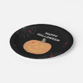 ハロウィンカボチャハッピーハローウィンパーティー ペーパープレート (アングル)