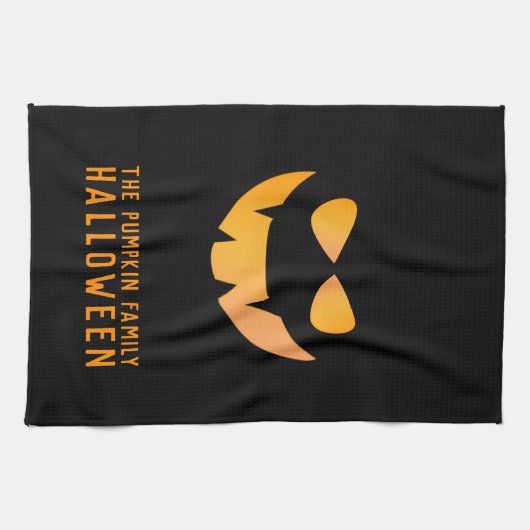 ハロウィンカボチャハロウィーンのカボチャのちょうちんキッチンタオル キッチンタオル (横)