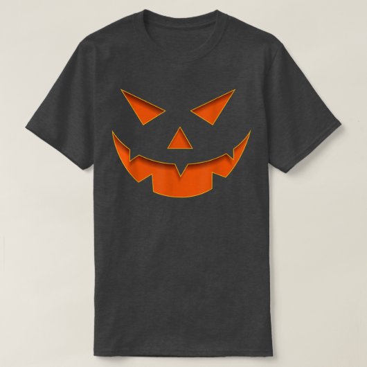 ハロウィンカボチャハロウィーンのカボチャのちょうちん怖い衣装 Tシャツ (デザイン正面)
