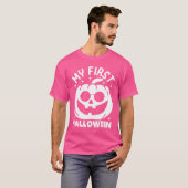 ハロウィンカボチャベビーマイ最初のハロウィーンガール Tシャツ (正面フル)