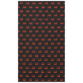 ハロウィンカボチャ不気味怖いホラーオレンジ テーブルクロス (正面)