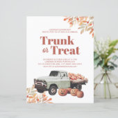 ハロウィンカボチャ学校フライヤーのトランクまたは治療 (スタンド正面)