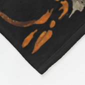 ハロウィンカボチャ幽霊紅葉グラフィックアート フリースブランケット (角)