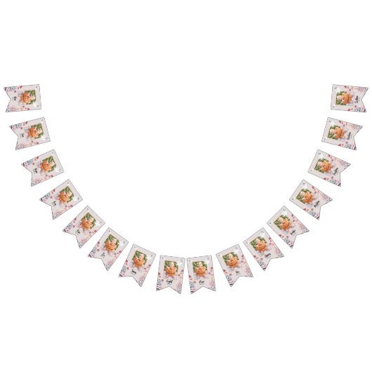 ハロウィンカボチャ幽霊誕生日写真 バンティングフラッグ (全)