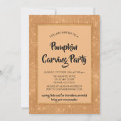 ハロウィンカボチャ彫りパーティーユニコーン 招待状 (裏面)