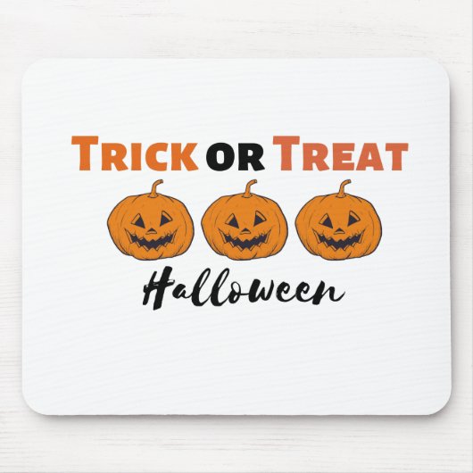 ハロウィンカボチャ彫りパーティー秋 おもしろい マウスパッド (正面)