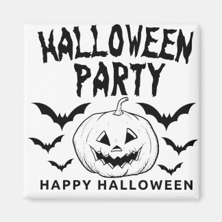 ハロウィンカボチャ彫りパーティー秋 おもしろい マグネット