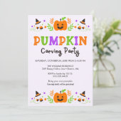 ハロウィンカボチャ彫りパーティー 招待状 (スタンド正面)