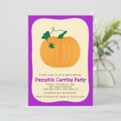 ハロウィンカボチャ彫りパーティー 招待状 (スタンド正面)