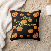 ハロウィンカボチャ模様 クッション (ブランケット)