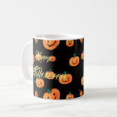 ハロウィンカボチャ模様 コーヒーマグカップ (正面左)