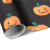 ハロウィンカボチャ模様 ラッピングペーパー (ロールコーナー)
