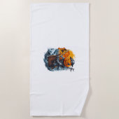 ハロウィンカボチャ海賊アドベンチャー ビーチタオル (正面)