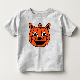 ハロウィンカボチャ猫 トドラーTシャツ