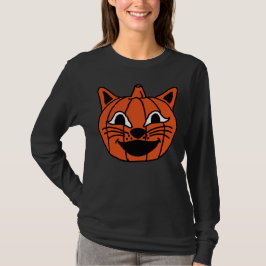 ハロウィンカボチャ猫 Tシャツ