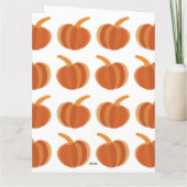 ハロウィンカボチャ秋秋ハロウィーン カード (裏面)