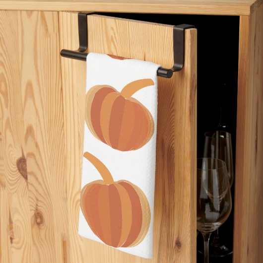 ハロウィンカボチャ秋秋ハロウィーン キッチンタオル (三つ折り)