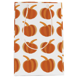 ハロウィンカボチャ秋秋ハロウィーン ミディアムペーパーバッグ