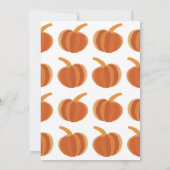 ハロウィンカボチャ秋秋ハロウィーン 招待状 (裏面)