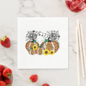 ハロウィンカボチャ音楽シンボルミュージック先生 スタンダードランチョンナプキン (インサイチュ)