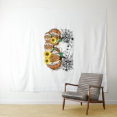 ハロウィンカボチャ音楽シンボルミュージック先生 タペストリー (インサイチュ(横))