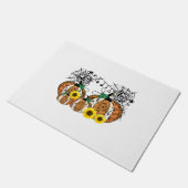 ハロウィンカボチャ音楽シンボルミュージック先生 ドアマット (アングル)