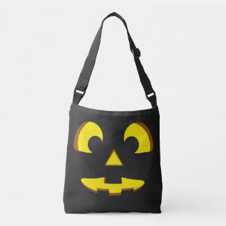 ハロウィンカボチャ顔トートバッグ クロスボディバッグ